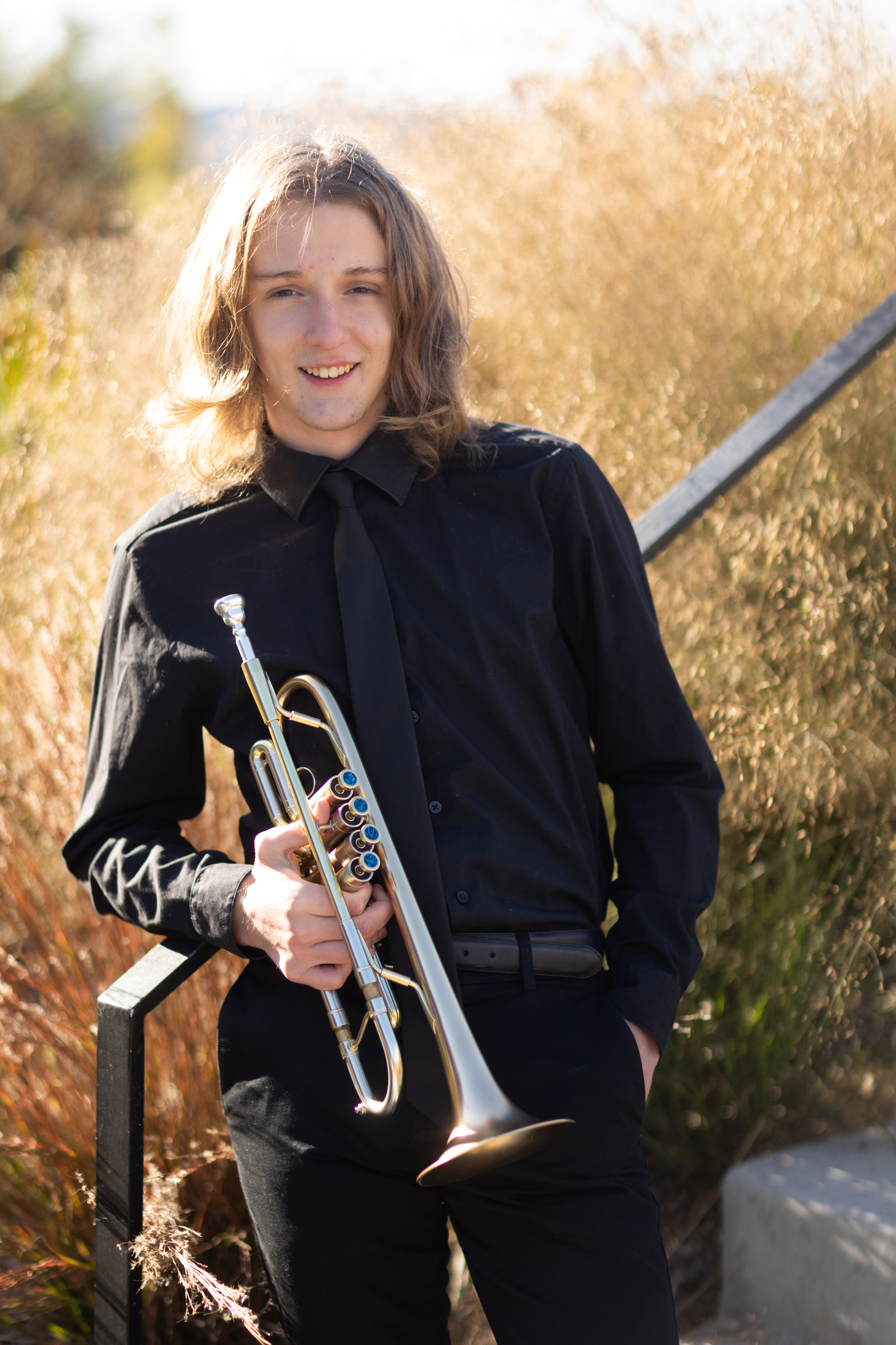Photoshoot image with trumpet
